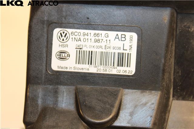 Tåkelykt høyre foran til VW Polo 2009-2014 (Type V, Fase 1)  (6C0941661|)