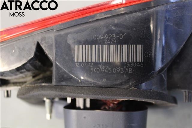 Baklykt venstre indre til VW Golf VI 2008-2012  (5K0945093AB|)