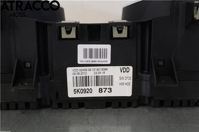 Instrumentpanel til VW Golf VI 2008-2012  (5K0920873X|)