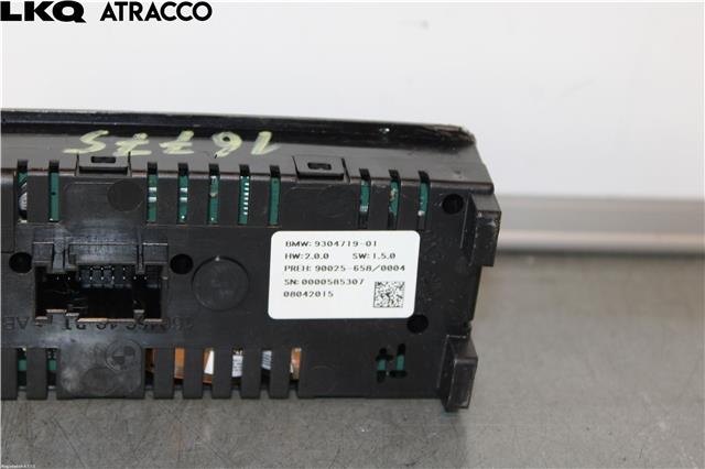 Varmeapparat betjening til BMW 5-Serie 2010-2017 (F10/F11) (F10/F11) (61319290751|)