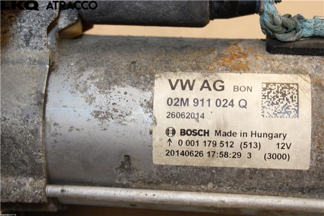 Starter til VW Polo 2009-2014 (Type V, Fase 1)  (02M911024Q|)