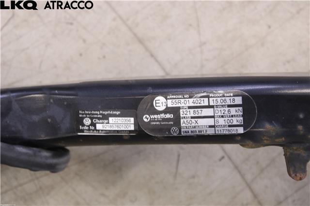 Hengerfeste til VW Tiguan 2016-2020 (Type II, Fase 1)  (5NA803881F|)