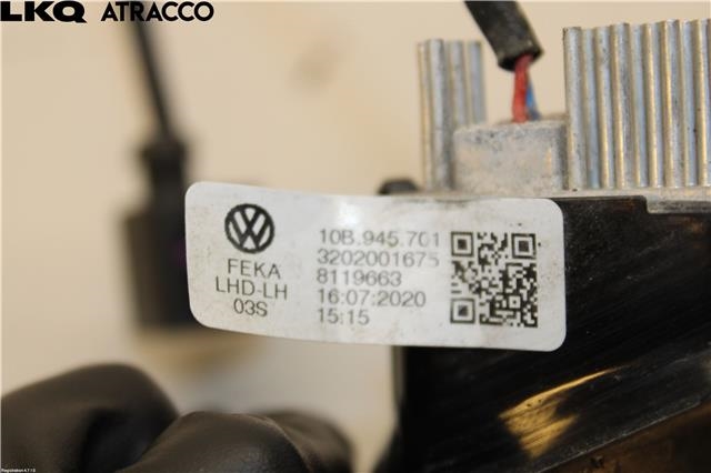 Refleksplate til VW ID.3 2020-->>  (10B945701|)