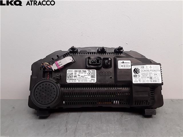 Instrumentpanel til Audi A3 2016-2020 (Type III, Fase 2)  (8V0920794A|)