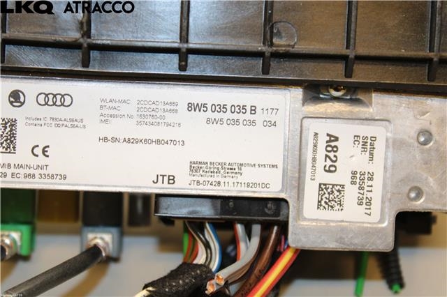 Bilstereo til Audi A4 2015-2019 (Type V, Fase 1) (B9) (B9) (8W5035035B|)