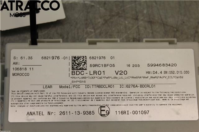Styreenhet diverse til BMW i3 2013-2022  (61355A402F9|)