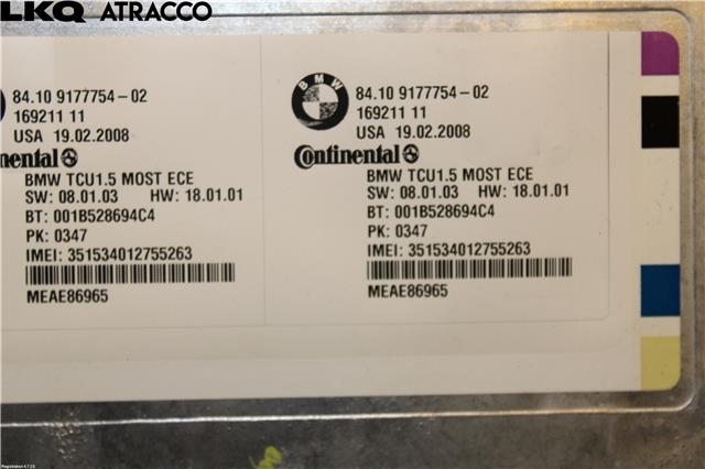 Styreenhet diverse til BMW X5 2007-2013 (E70) (E70) (84109193857|)