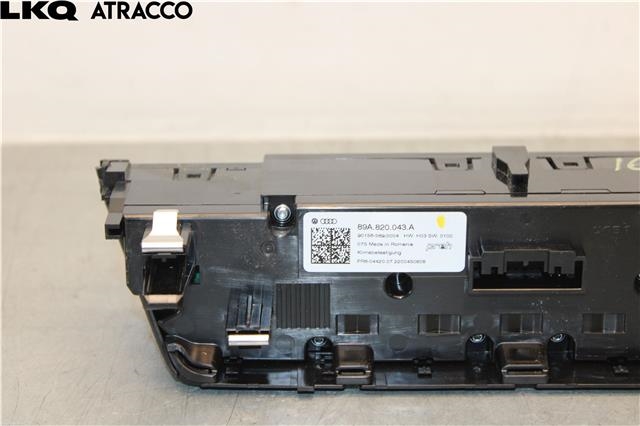 Varmeapparat betjening til Audi Q4 e-tron 2021-->> (89A820043F|)