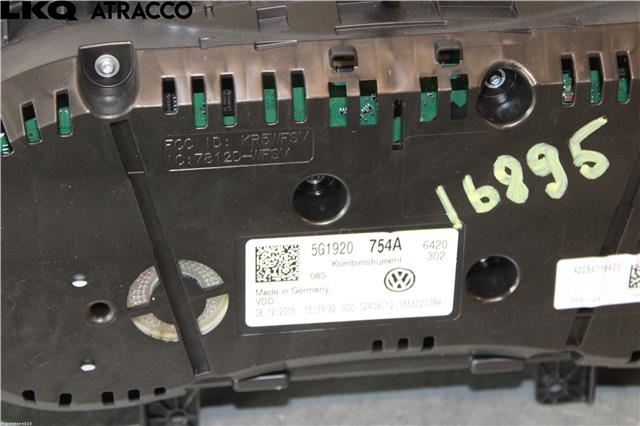 Instrumentpanel til VW Golf VII 2012-2017 (Fase 1)  (5G1920754A|)