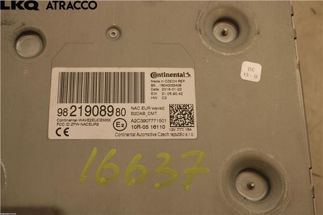 Bilstereo til Peugeot 2008 2013-2019 (Type I)  (9821908980|)