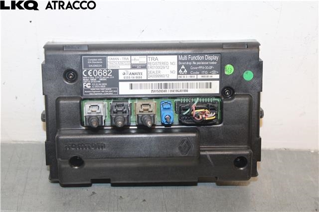 Multimedia display (MCU - Media Controller Unit) til Renault Zoe 2013-2019 (Fase 1)  (259150869R|)