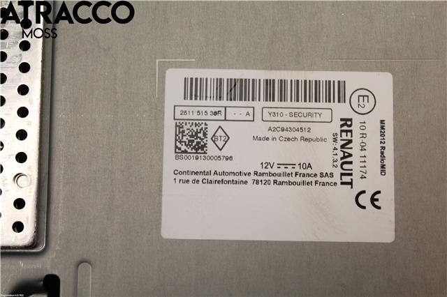 Bilstereo til Renault Zoe 2013-2019 (Fase 1)  (281151536R|)