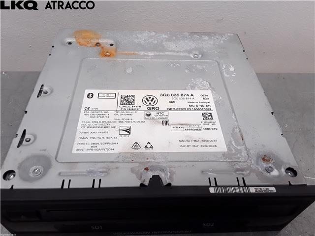 Bilstereo til VW Golf VII 2012-2017 (Fase 1)  (3Q0035874A|)