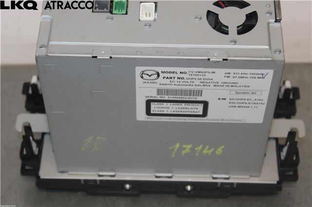 Bilstereo til Mazda 6 2013-2015 (Type III, Fase 1)  (GHP966DV0A|)