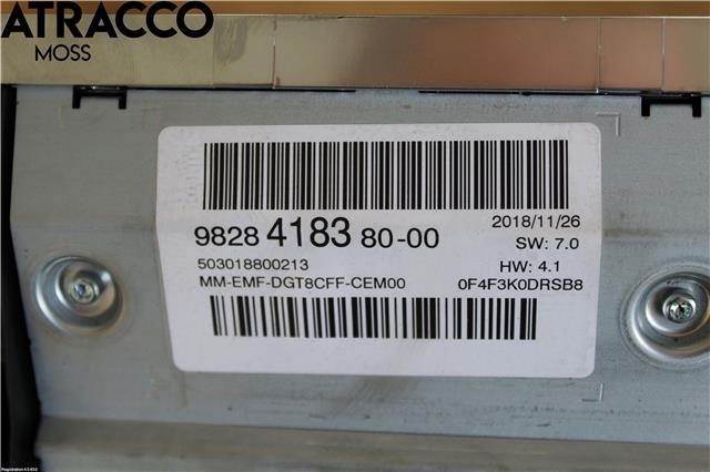 Instrument kjørecomputer til Peugeot 3008 2016-->> (Type II)  (9828418380|)