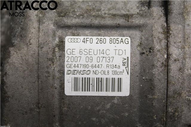 Aircondition kompressor til Audi A6 2005-2008 (Type III, Fase 1) (C6) (C6) (4F0260805AG|)