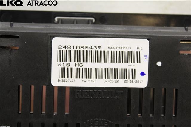 Instrumentpanel til Renault Zoe 2013-2019 (Fase 1)  (248105950R|)