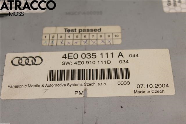 Bilstereo CD-veksler til Audi A8 2003-2010 (Type II) (4E0057111DX|)