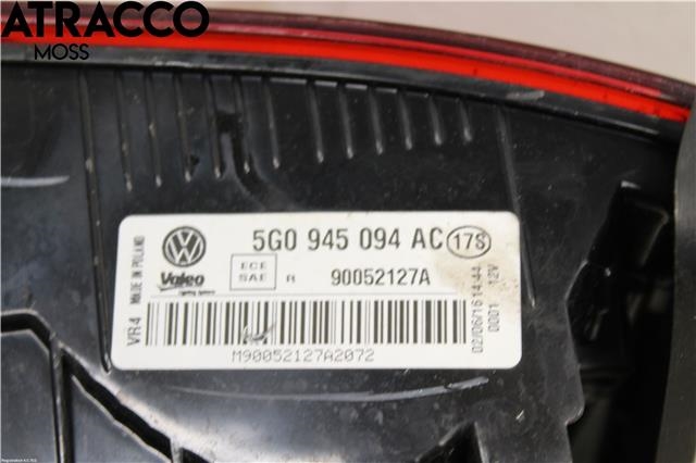 Baklykt høyre indre til VW Golf VII 2012-2017 (Fase 1)  (5G0945093AC|)