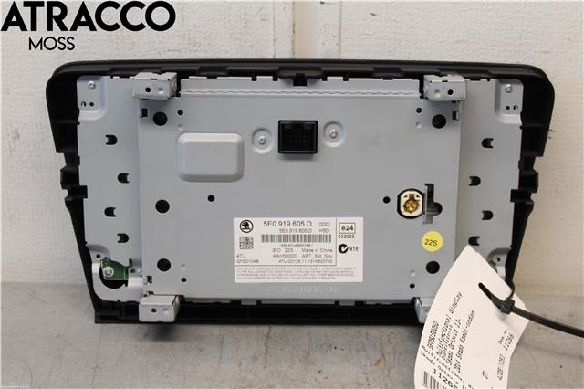 Multimedia display (MCU - Media Controller Unit) til Škoda Octavia 2013-2016 (Type III, Fase 1)  (5E0919605D|)