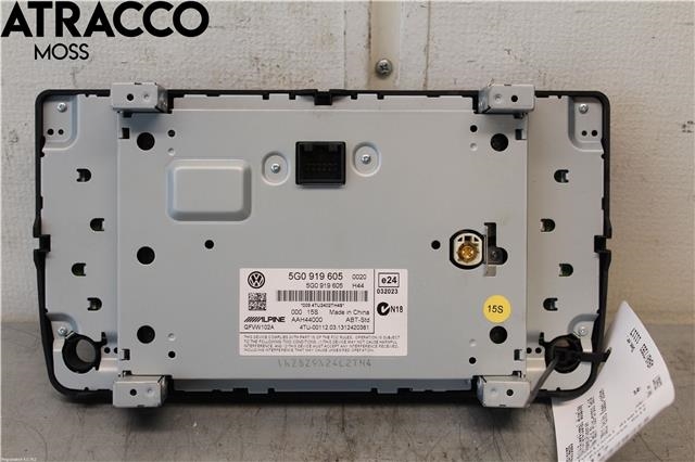 Multimedia display (MCU - Media Controller Unit) til VW Golf VII 2012-2017 (Fase 1)  (5G0919605|)