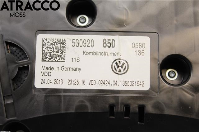 Instrumentpanel til VW Golf VII 2012-2017 (Fase 1)  (5G0920850|)