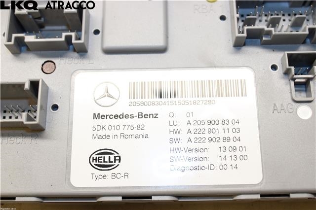 Diverse deler til Mercedes C-Klasse 2014-2018 (Fase 1) (W205) (W205) (A2229005914|)