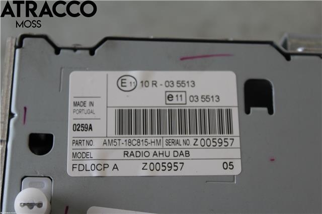 Bilstereo til Ford Fiesta 2013-2017 (Type VI, Fase 2)  (1859065|)