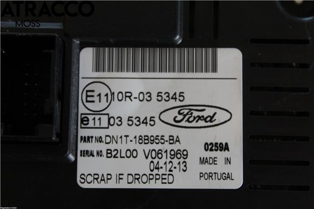 Instrument kjørecomputer til Ford Fiesta 2013-2017 (Type VI, Fase 2)  (2017880|)