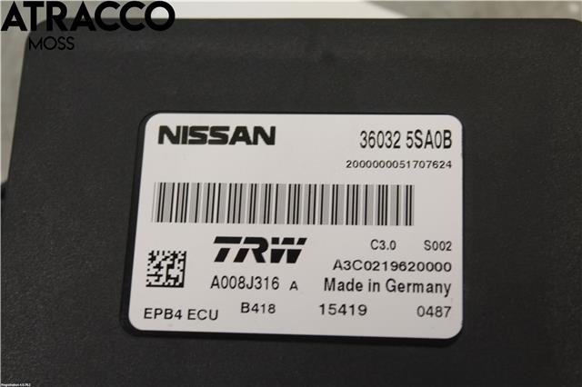 Styreenhet diverse til Nissan Leaf 2018-->> (Type II)  (360325SA0B|)
