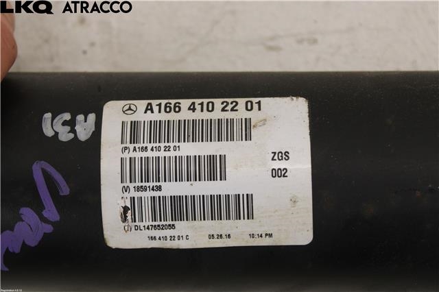 Mellomaksel til Mercedes GL 2012-2016 (Fase 1) (X166) (X166) (A1664102201|)