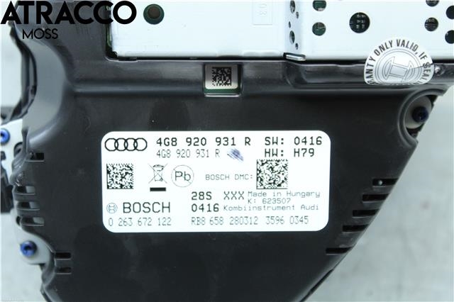 Instrumentpanel til Audi A6 2011-2014 (Type IV, Fase 1) (C7) (C7) (4G8920931R|)