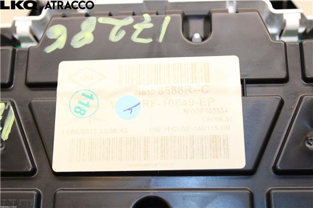 Instrumentpanel til Renault Clio 2012-2016 (Type IV, Fase 1)  