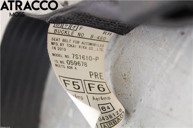 Sikkerhetsbelte foran høyre til Subaru Outback 2009-2014 (Type IV)  (64622AJ020VH|)