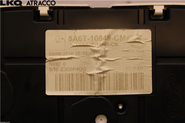 Instrumentpanel til Ford Fiesta 2008-2012 (Type VI, Fase 1) (1786850|)