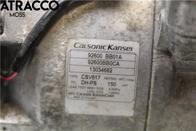 Aircondition kompressor til Nissan Qashqai 2010-2014 (Type I, Fase 2)  (92600BB01A|)