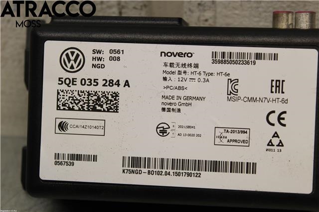 Styreenhet diverse til VW e-Golf 2014-2017 (Fase 1)  (5QE035284A|)