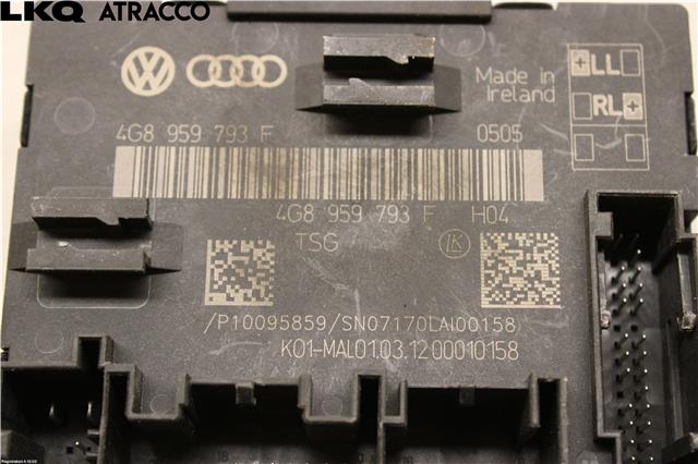 Styreenhet dør venstre foran til Audi A6 2011-2014 (Type IV, Fase 1) (C7) (C7) (4G8959793D|)
