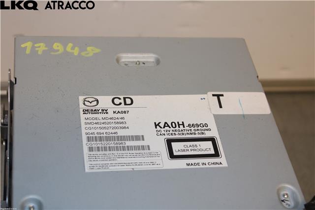 Bilstereo til Mazda CX-5 2012-2017 (Type I) (KA0H669G0|)