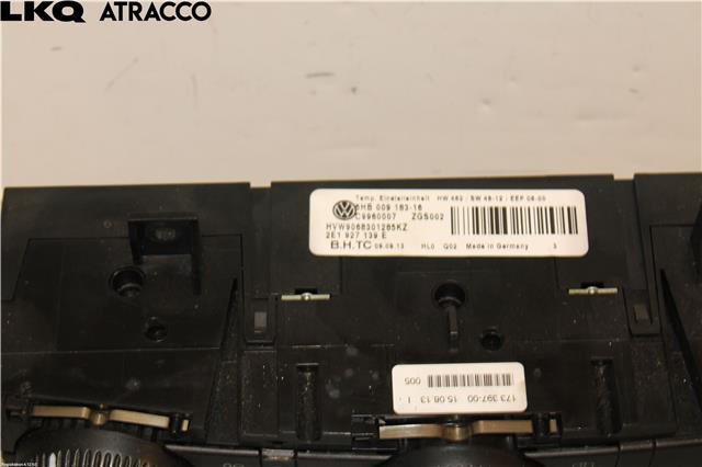 Varmeapparat betjening til VW Crafter 2011-2016 (Type I, Fase 2) (2E1927139E|)