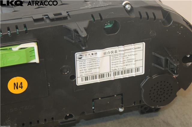 Instrumentpanel til MG ZS EV 2022-->> (Type I, Fase 2)  (11246507|)
