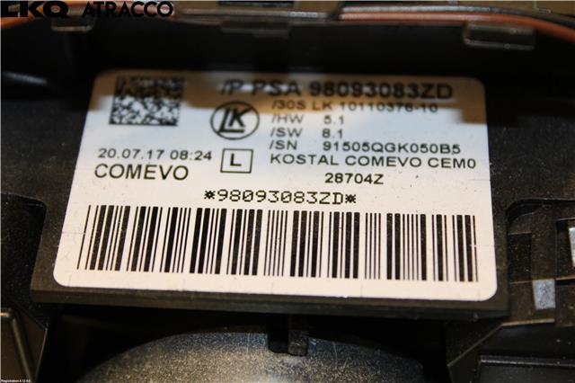 Bryter combi til Toyota Proace 2016-->> (Type II) (98093083ZD|)