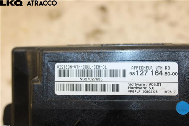 Instrument kjørecomputer til Toyota Proace 2016-->> (Type II) (SU001A5005|)