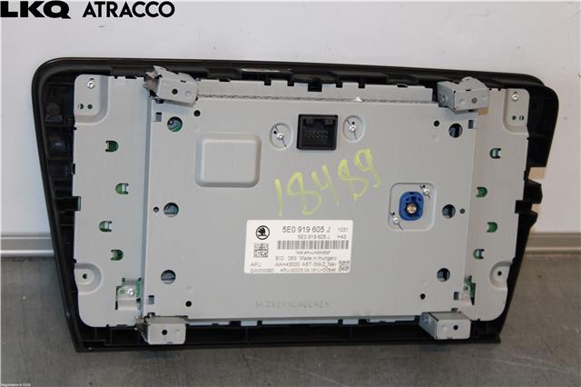 Multimedia display (MCU - Media Controller Unit) til Škoda Octavia 2013-2016 (Type III, Fase 1)  (5E0919605J|)