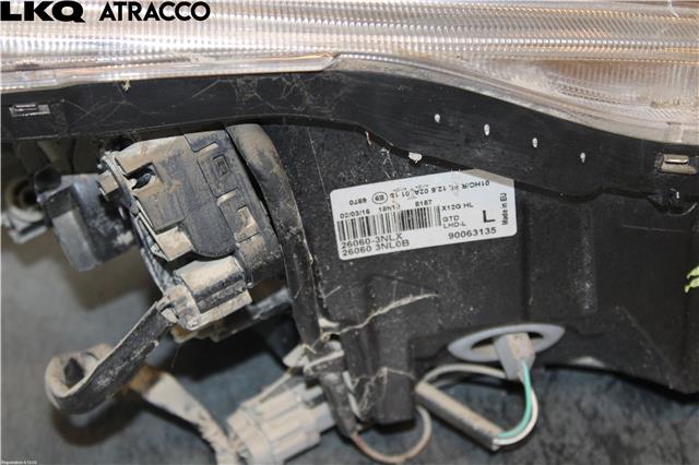 Frontlykt venstre halogen til Nissan Leaf 2011-2017 (Type I)  (260603NL0B|)