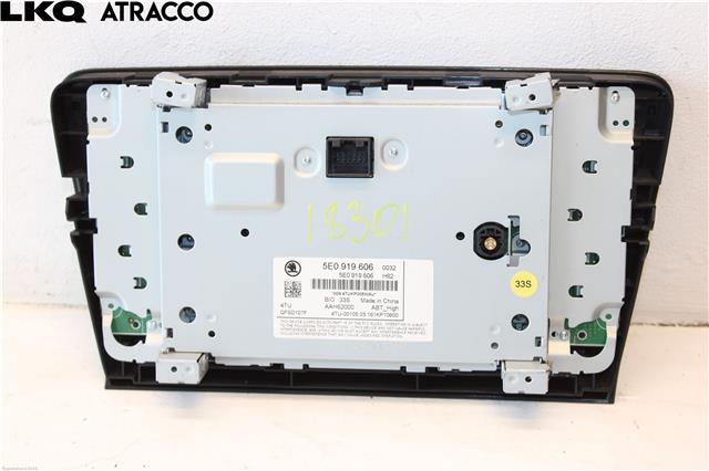Multimedia display (MCU - Media Controller Unit) til Škoda Octavia 2013-2016 (Type III, Fase 1)  (5E0919606|)