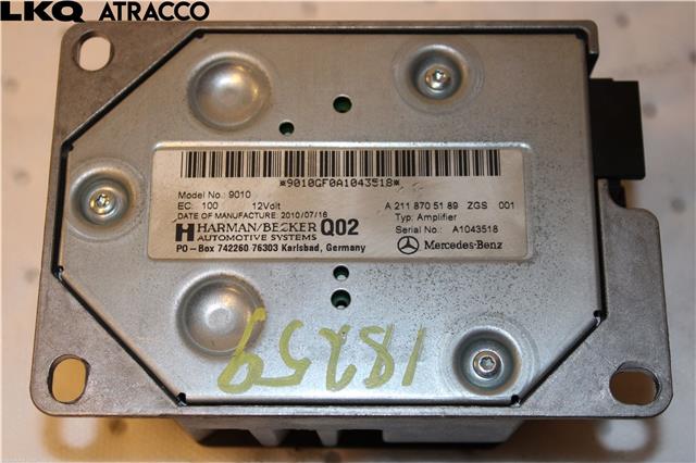 Bilstereo forsterker til Mercedes E-Klasse 2009-2013 (Fase 1) (W212) (W212) (A2118705189|)