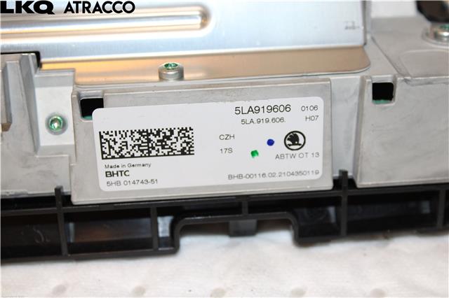 Multimedia display (MCU - Media Controller Unit) til Škoda Enyaq 2021-->>  (5LA919606|)