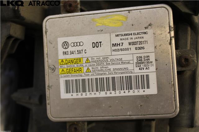 Frontlykt høyre halogen til Audi A4 2007-2014 (Type IV) (B8) (B8) (8K0941030AJ|)