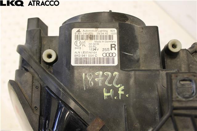 Frontlykt høyre halogen til Audi A4 2007-2014 (Type IV) (B8) (B8) (8K0941030AJ|)